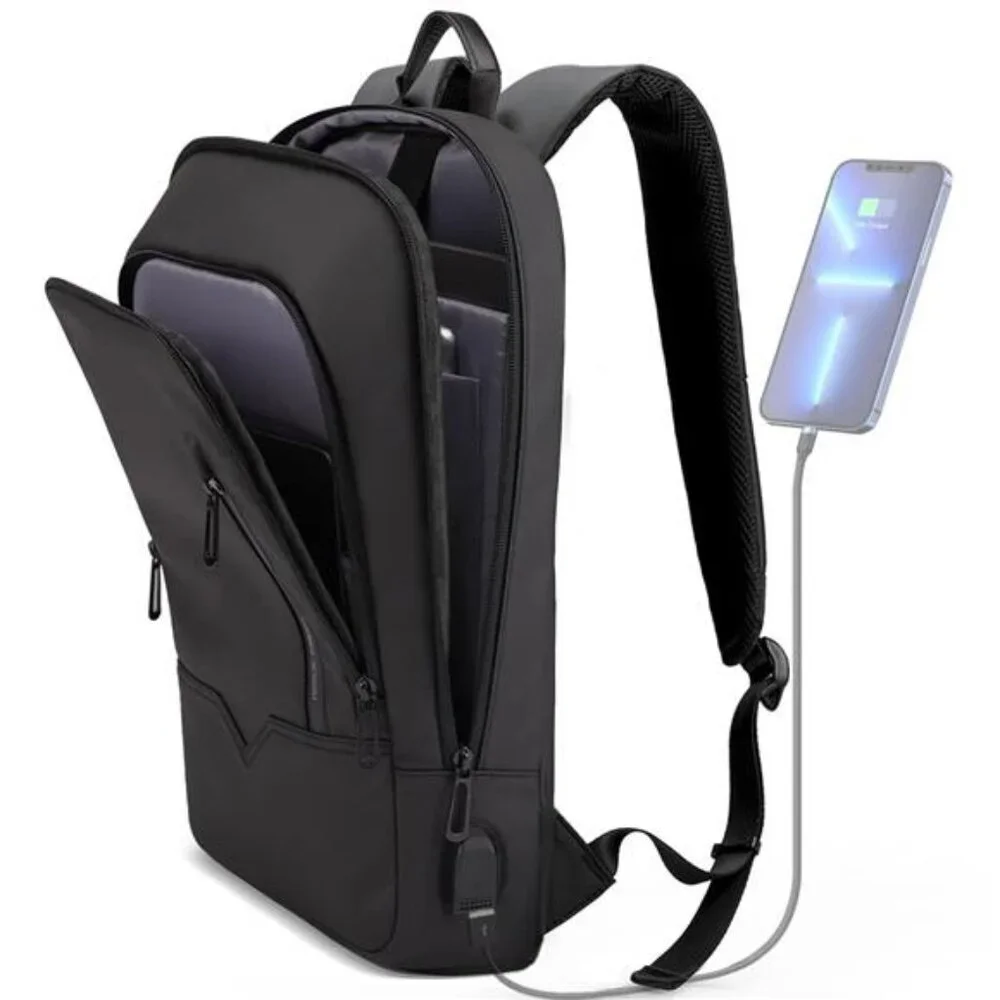 Waterproof Laptop Backpack USB Charging Travel Work College Daypack 15.6”